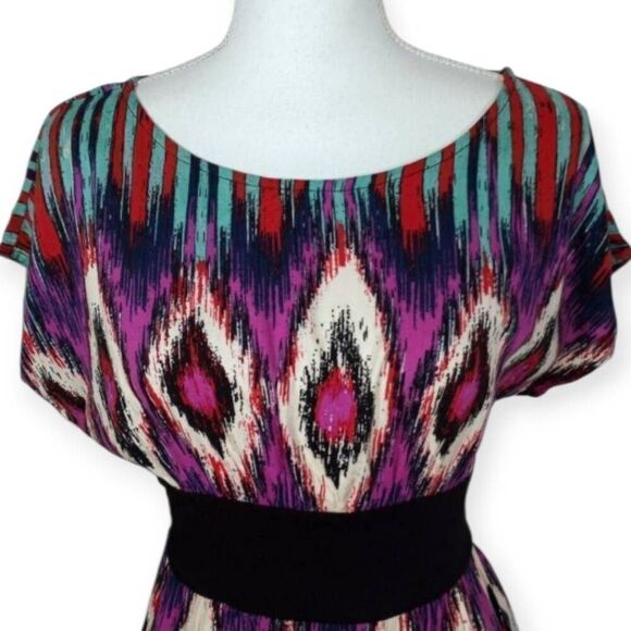 TWENTY ONE MULTICOLOR MINI DRESS SZ.M EUC. - Picture 2 of 6